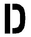 LETTER "D" STENCIL FROM 4" TO 96" TALL