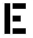 LETTER "E" STENCIL FROM 4" TO 96" TALL