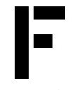 LETTER "F" STENCIL FROM 4" TO 96" TALL