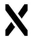 LETTER "X" STENCIL FROM 4" TO 96" TALL