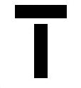 LETTER "T" STENCIL FROM 4" TO 96" TALL